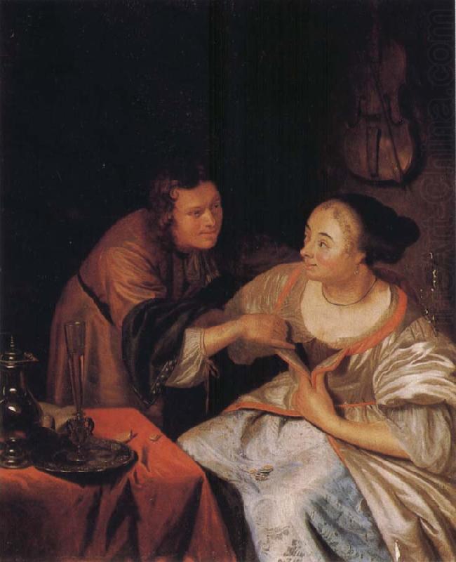 Frans van Mieris Carousing Couple china oil painting image